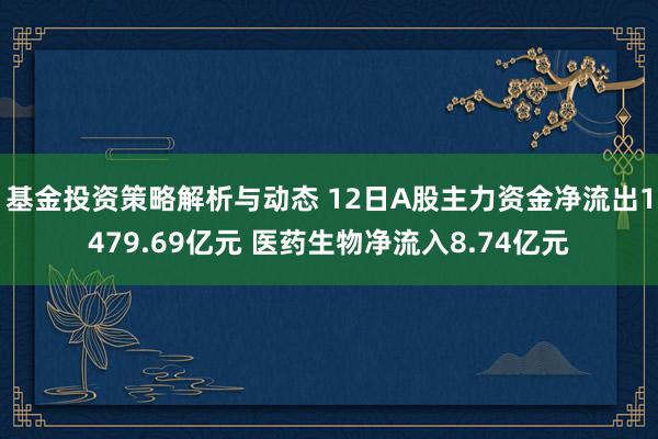 基金投资策略解析与动态 12日A股主力资金净流出1479.69亿元 医药生物净流入8.74亿元