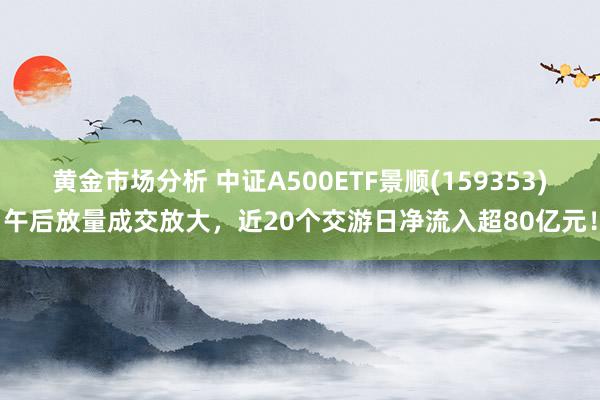 黄金市场分析 中证A500ETF景顺(159353)午后放量成交放大，近20个交游日净流入超80亿元！