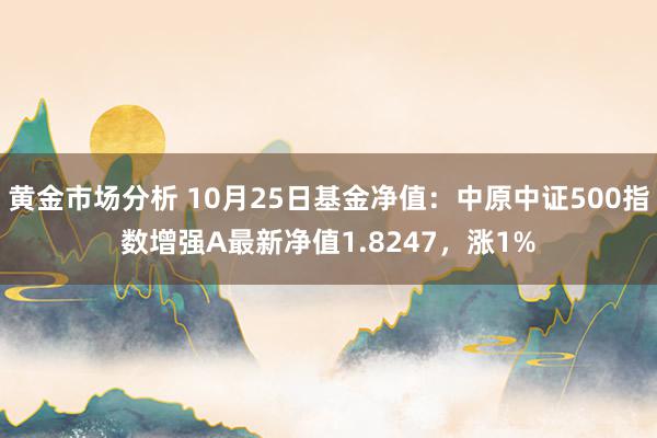 黄金市场分析 10月25日基金净值：中原中证500指数增强A最新净值1.8247，涨1%