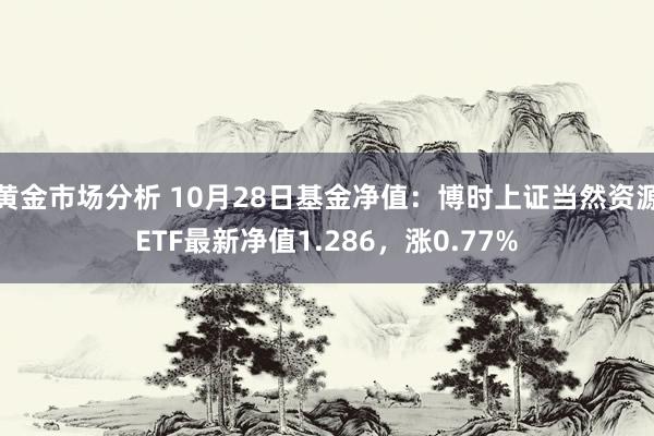 黄金市场分析 10月28日基金净值：博时上证当然资源ETF最新净值1.286，涨0.77%