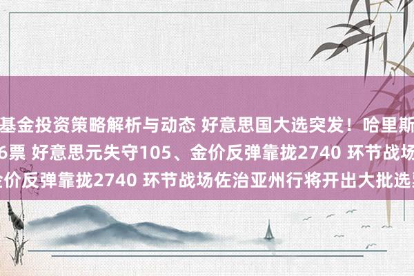 基金投资策略解析与动态 好意思国大选突发！哈里斯193票急追特朗普216票 好意思元失守105、金价反弹靠拢2740 环节战场佐治亚州行将开出大批选票