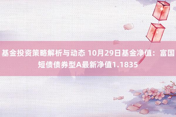 基金投资策略解析与动态 10月29日基金净值：富国短债债券型A最新净值1.1835