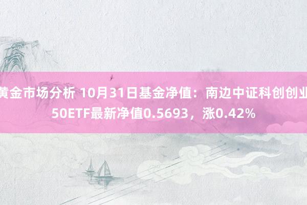 黄金市场分析 10月31日基金净值：南边中证科创创业50ETF最新净值0.5693，涨0.42%