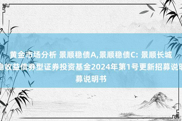 黄金市场分析 景顺稳债A,景顺稳债C: 景顺长城平稳收益债券型证券投资基金2024年第1号更新招募说明书