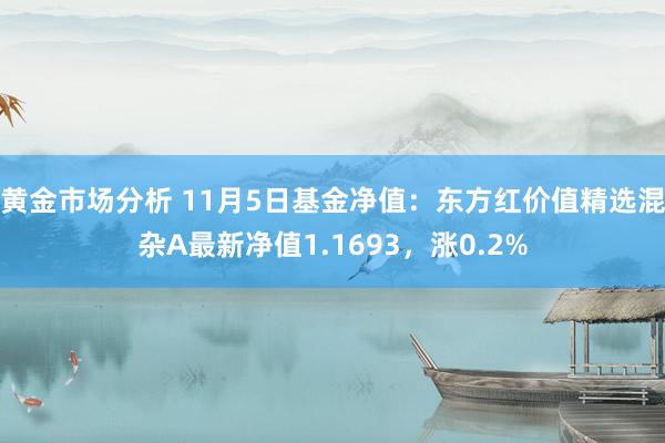 黄金市场分析 11月5日基金净值：东方红价值精选混杂A最新净值1.1693，涨0.2%