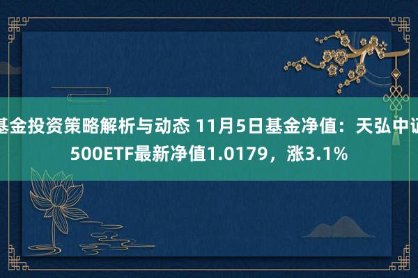 基金投资策略解析与动态 11月5日基金净值：天弘中证500ETF最新净值1.0179，涨3.1%