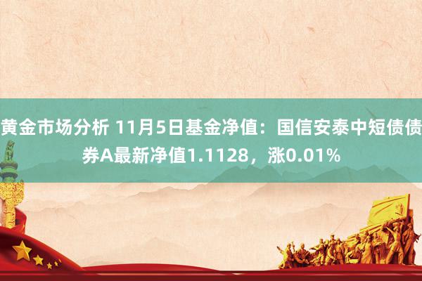 黄金市场分析 11月5日基金净值：国信安泰中短债债券A最新净值1.1128，涨0.01%