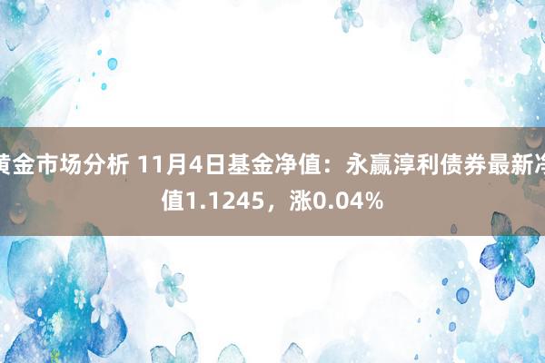 黄金市场分析 11月4日基金净值：永赢淳利债券最新净值1.1245，涨0.04%