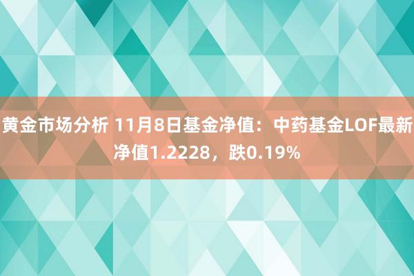 黄金市场分析 11月8日基金净值：中药基金LOF最新净值1.2228，跌0.19%