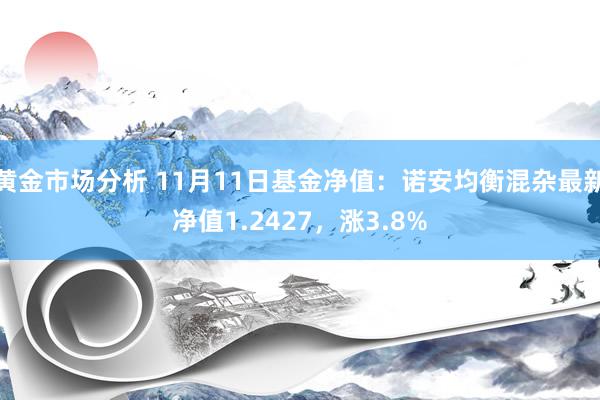 黄金市场分析 11月11日基金净值：诺安均衡混杂最新净值1.2427，涨3.8%