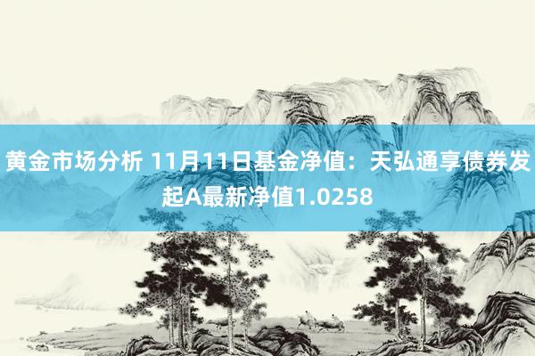 黄金市场分析 11月11日基金净值：天弘通享债券发起A最新净值1.0258