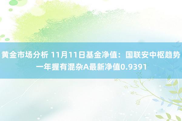 黄金市场分析 11月11日基金净值：国联安中枢趋势一年握有混杂A最新净值0.9391