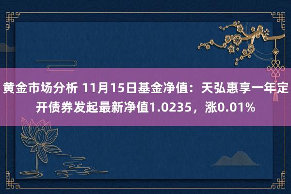 黄金市场分析 11月15日基金净值：天弘惠享一年定开债券发起最新净值1.0235，涨0.01%