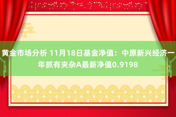 黄金市场分析 11月18日基金净值：中原新兴经济一年抓有夹杂A最新净值0.9198