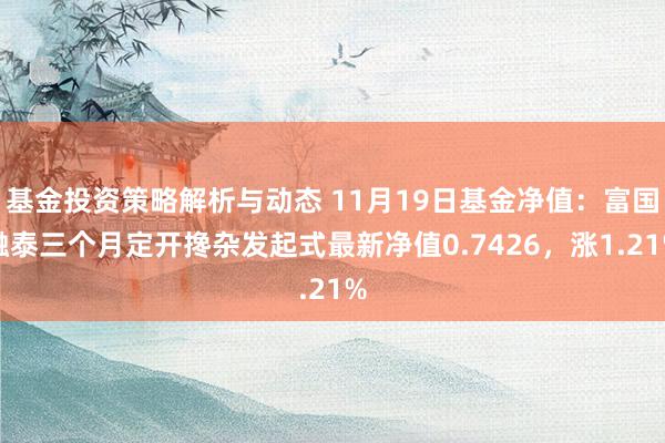 基金投资策略解析与动态 11月19日基金净值：富国融泰三个月定开搀杂发起式最新净值0.7426，涨1.21%