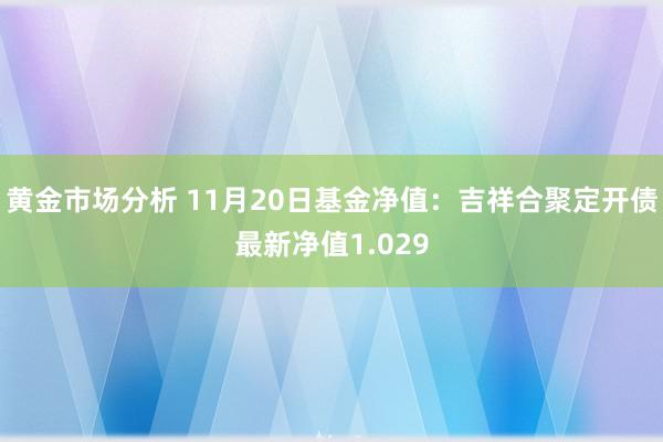 黄金市场分析 11月20日基金净值：吉祥合聚定开债最新净值1.029