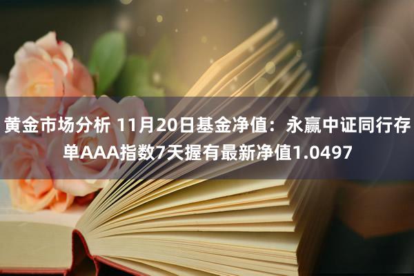 黄金市场分析 11月20日基金净值：永赢中证同行存单AAA指数7天握有最新净值1.0497