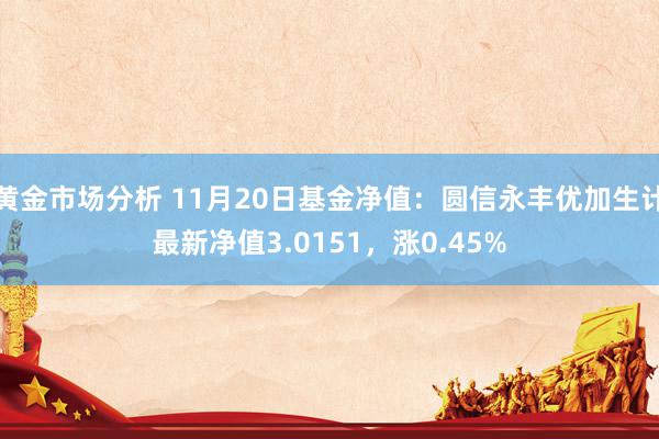 黄金市场分析 11月20日基金净值：圆信永丰优加生计最新净值3.0151，涨0.45%