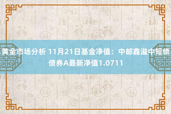 黄金市场分析 11月21日基金净值：中邮鑫溢中短债债券A最新净值1.0711