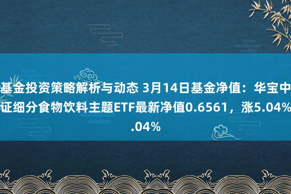 基金投资策略解析与动态 3月14日基金净值：华宝中证细分食物饮料主题ETF最新净值0.6561，涨5.04%